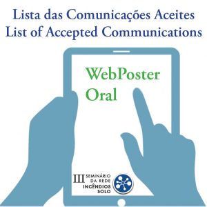 Comunicações Aceites (oral e webposter)